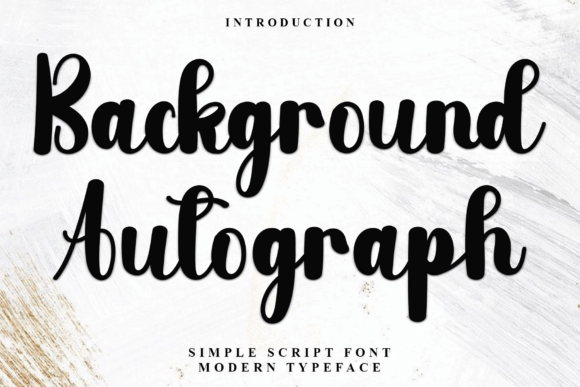 Background Autograph: A Creative Font for Authentic Projects
