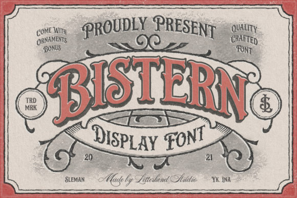 Bistern: A Victorian Display Font for Timeless Branding