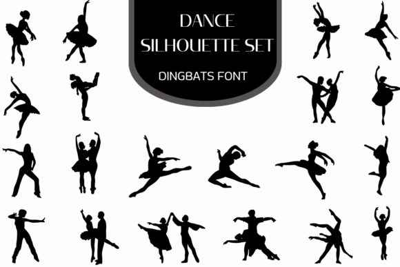 Dance Silhouette Set: Capturing Movement in Design
