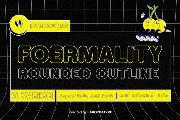 Foermality Rounded Outline: A Modern Typeface for Bold Branding