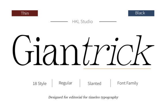 Giantrick: The Elegant Serif for Timeless Design