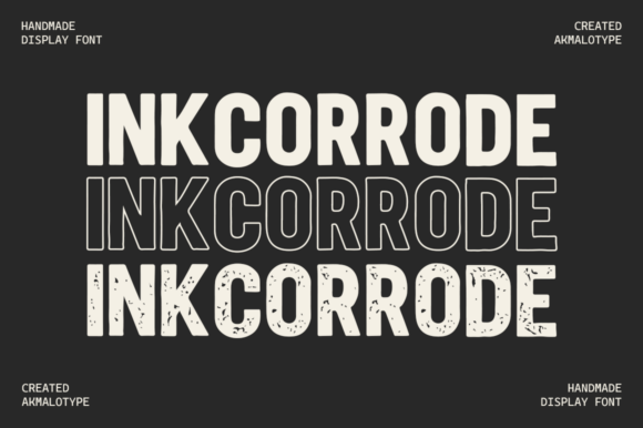 Inkcorrode: The Industrial Typeface with Gritty Character