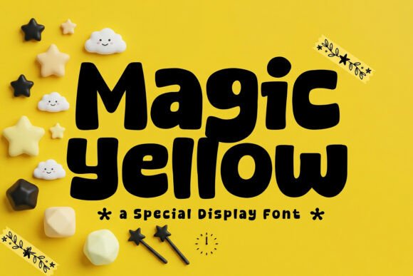 Magic Yellow: The Playful Display Font for Modern Designs