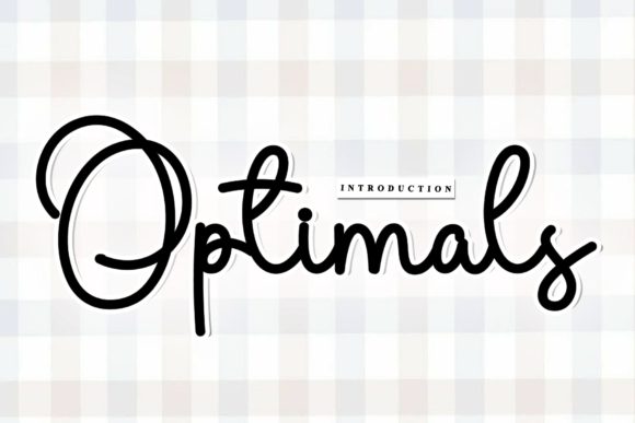 Optimals: Crafting Brand Identity with Rhythmic Script