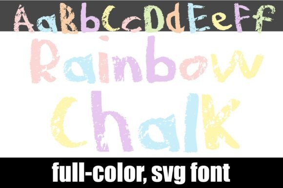 Rainbow Chalk: Capturing Sidewalk Art in a Typeface