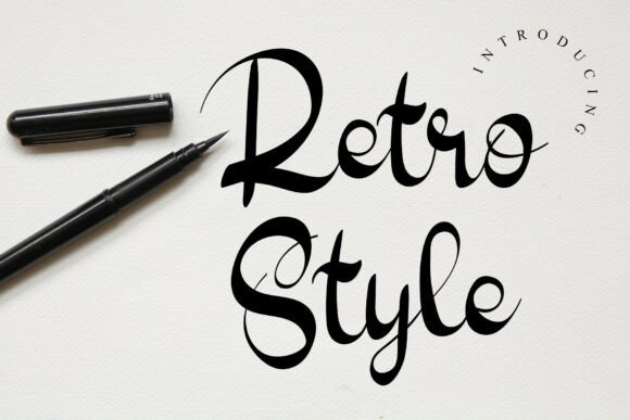 Retro Style: The Bold Brush Calligraphy Font for Vintage Flair