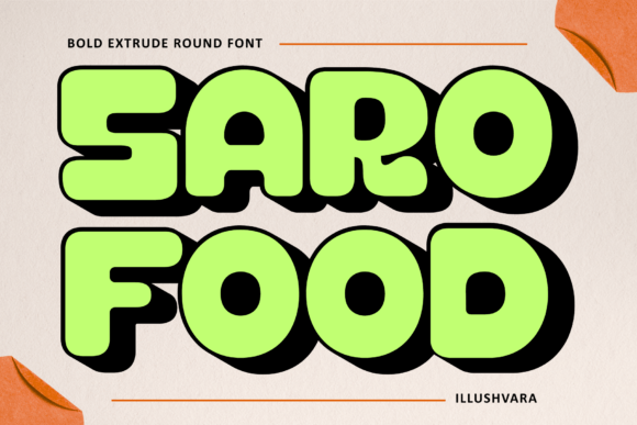 Saro Food: A Bold Typeface for Delicious Branding