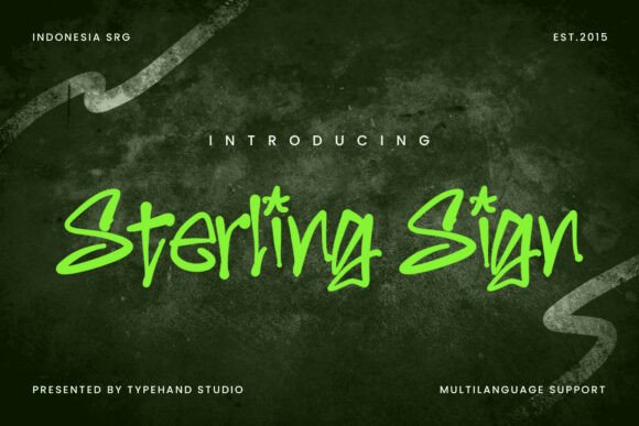 Sterling Sign: The Street-Style Handwritten Font for Bold Branding