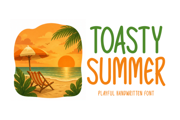 Toasty Summer: A Handwritten Font for Warm Designs