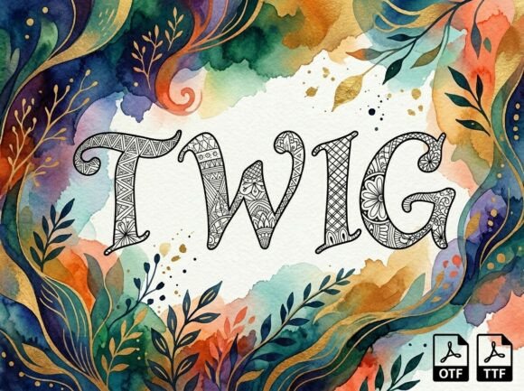 Twig: A Mandala-Style Serif for Mindful Design