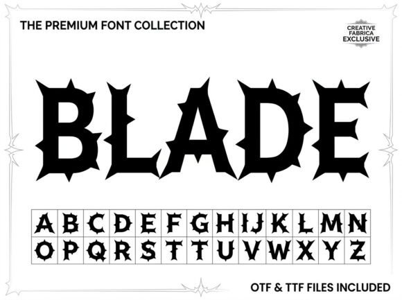 Unleash Bold Creativity with the Blade Display Font