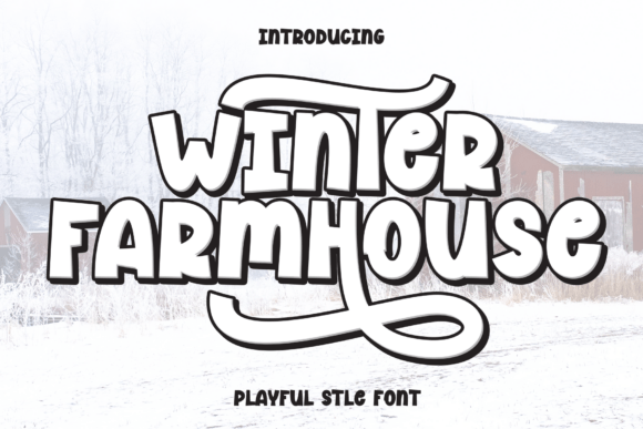 Winter Farmhouse: A Handwritten Font with Whimsical Charm